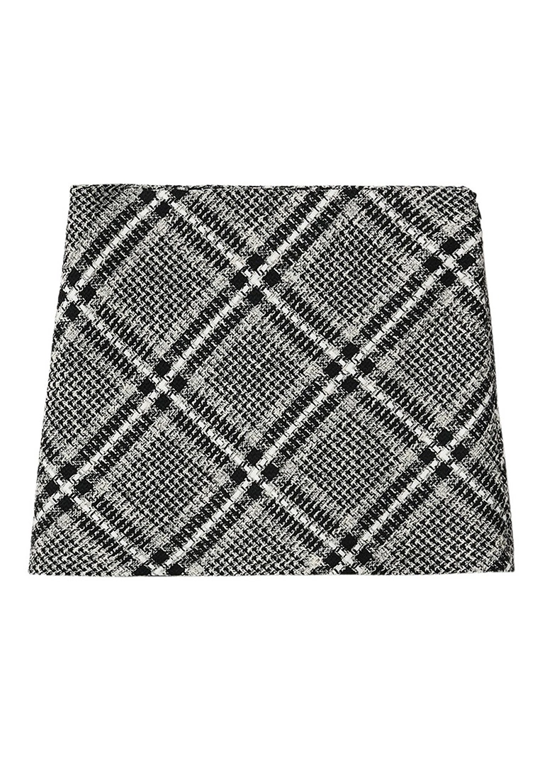 Mango Check Tweed Skirt 9 Mango Check Tweed Skirt - Image 7