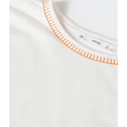 Mango Embroidered Cotton T-Shirt -Mango popular store mango 6000 3248526 5