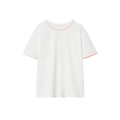 Mango Embroidered Cotton T-Shirt -Mango popular store mango 6000 3248526 7