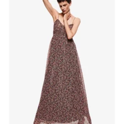 Mango Lurex Floral Dress