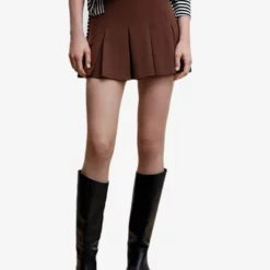 Mango Wide Pleated Skirt