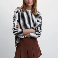 Mango Wide Pleated Skirt 11 Mango Wide Pleated Skirt -Mango popular store mango 6010 1829046 4