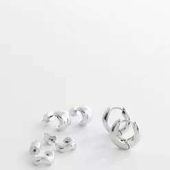 Mango Set of Hoop Earrings -Mango popular store mango 6028 9938046 2