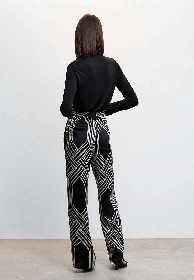 Mango Printed Culotte Trousers 4 Mango Printed Culotte Trousers - Image 2
