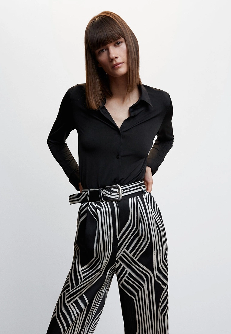 Mango Printed Culotte Trousers 6 Mango Printed Culotte Trousers - Image 4