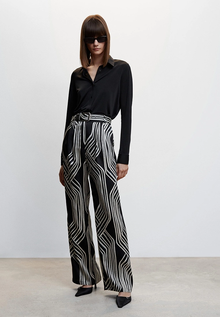 Mango Printed Culotte Trousers 7 Mango Printed Culotte Trousers - Image 5