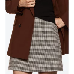 Mango Houndstooth Mini Skirt -Mango popular store mango 6037 9648526 3