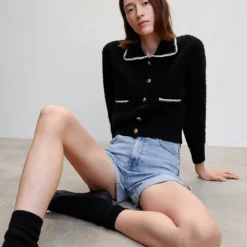 Mango Contrast Trims Cardigan 12 Mango Contrast Trims Cardigan -Mango popular store mango 6038 7848046 4