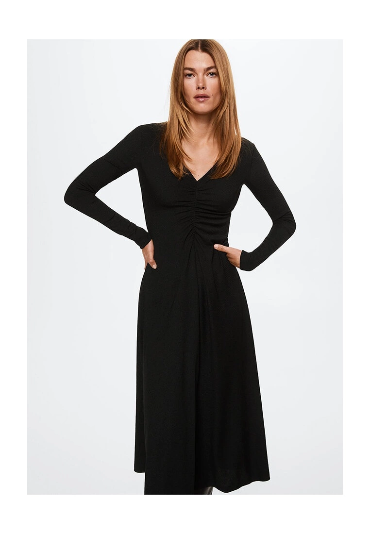 Mango Ruched Detail Dress 7 Mango Ruched Detail Dress - Image 5