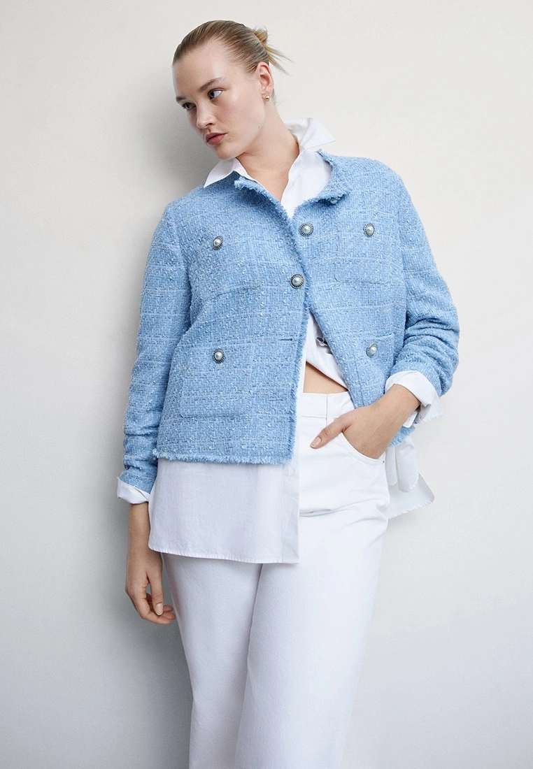 Mango Pocket Tweed Jacket 4 Mango Pocket Tweed Jacket - Image 2