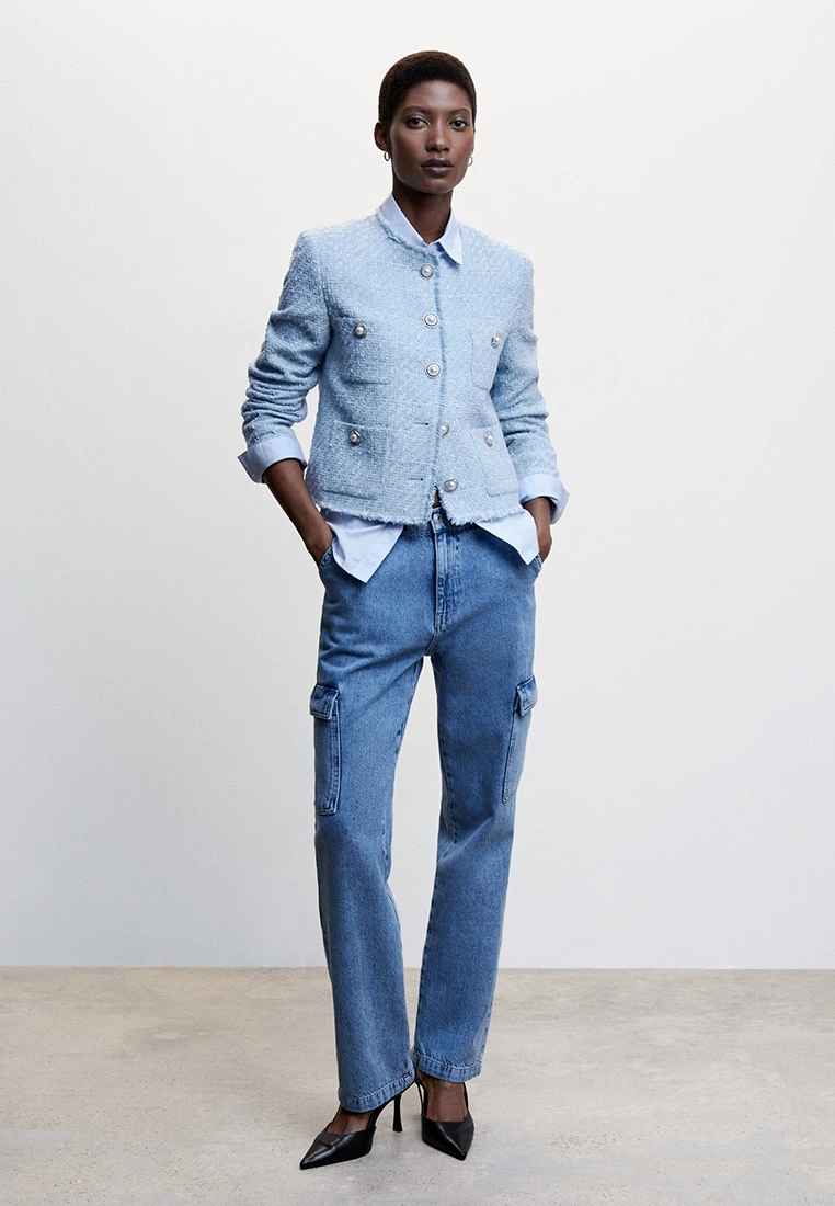 Mango Pocket Tweed Jacket 8 Mango Pocket Tweed Jacket - Image 6