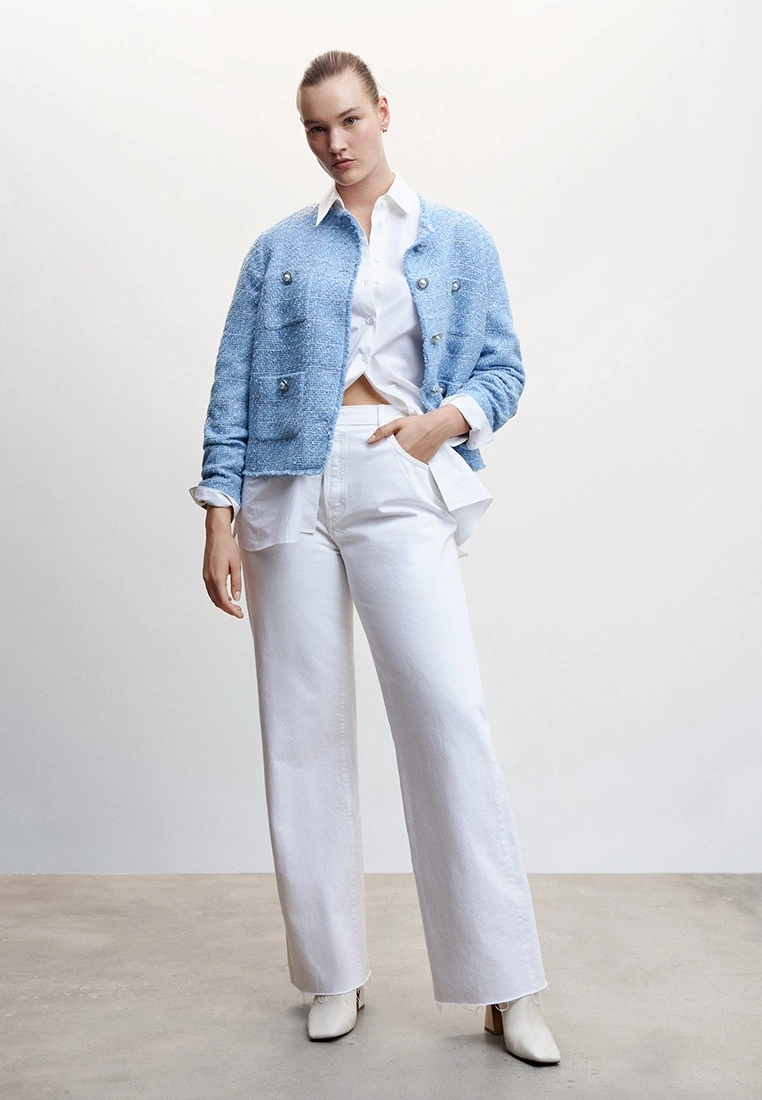 Mango Pocket Tweed Jacket 10 Mango Pocket Tweed Jacket - Image 8