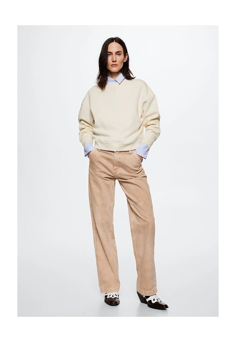 Mango Ribbed Endings Sweatshirt 6 Mango Ribbed Endings Sweatshirt - Image 4