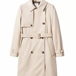 Mango Leather-Effect Trench Coat -Mango popular store mango 6054 4058046 7