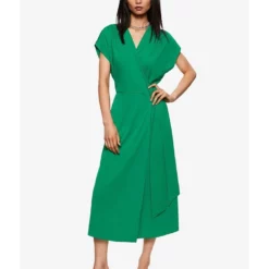 Mango Bow Wrap Dress