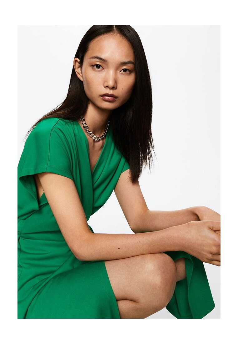 Mango Bow Wrap Dress 6 Mango Bow Wrap Dress - Image 4