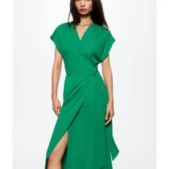 Mango Bow Wrap Dress 12 Mango Bow Wrap Dress -Mango popular store mango 6057 5987526 5