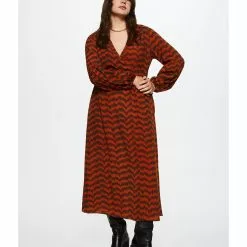 Mango Flowy Striped Dress -Mango popular store mango 6062 0848526 2