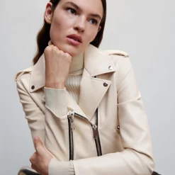 Mango Faux-Leather Biker Jacket -Mango popular store mango 6069 3729046 4