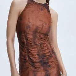 Mango Draped Tie-Dye Dress -Mango popular store mango 6069 7915146 3