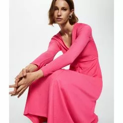 Mango Ruched Detail Dress -Mango popular store mango 6071 0648526 6