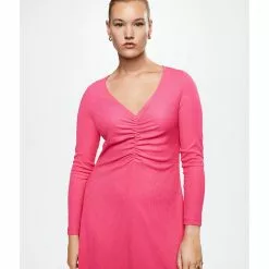 Mango Ruched Detail Dress -Mango popular store mango 6071 0648526 8