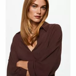 Mango V-Neck Blouse -Mango popular store mango 6074 4787526 3