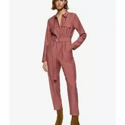 Mango Belt Long Jumpsuit