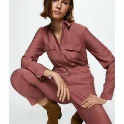 Mango Belt Long Jumpsuit -Mango popular store mango 6079 8977526 5