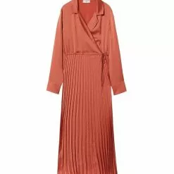 Mango Pleated Satin Dress -Mango popular store mango 6084 8238526 6