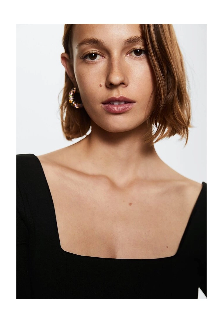 Mango Squared Neckline Dress 5 Mango Squared Neckline Dress - Image 3