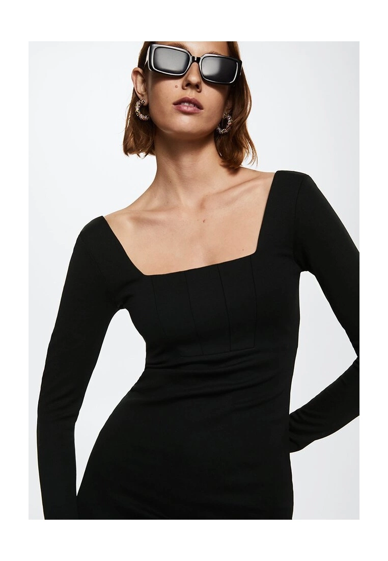 Mango Squared Neckline Dress 6 Mango Squared Neckline Dress - Image 4