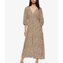 Mango Buttoned Midi Dress