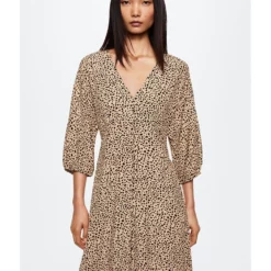 Mango Buttoned Midi Dress 12 Mango Buttoned Midi Dress -Mango popular store mango 6101 7697526 3