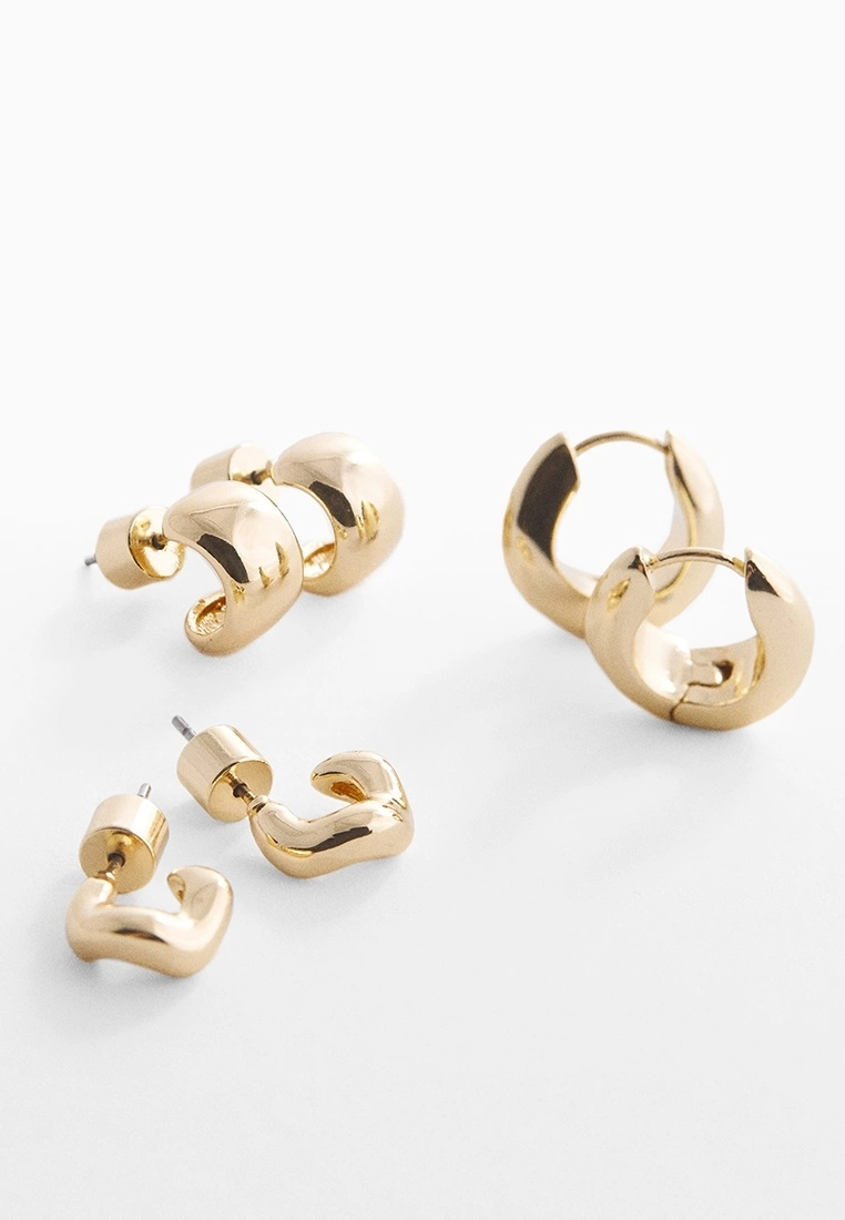 Mango Set of Hoop Earrings 4 Mango Set of Hoop Earrings - Image 2