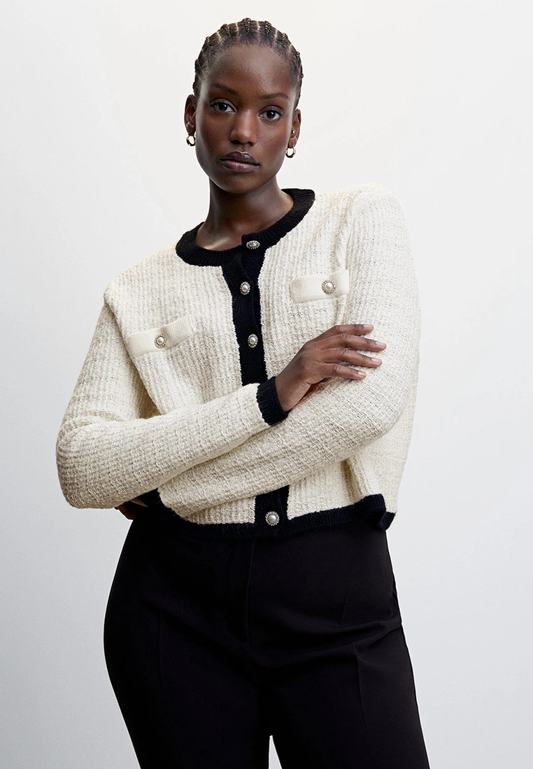 Mango Pocket Tweed Cardigan 4 Mango Pocket Tweed Cardigan - Image 2