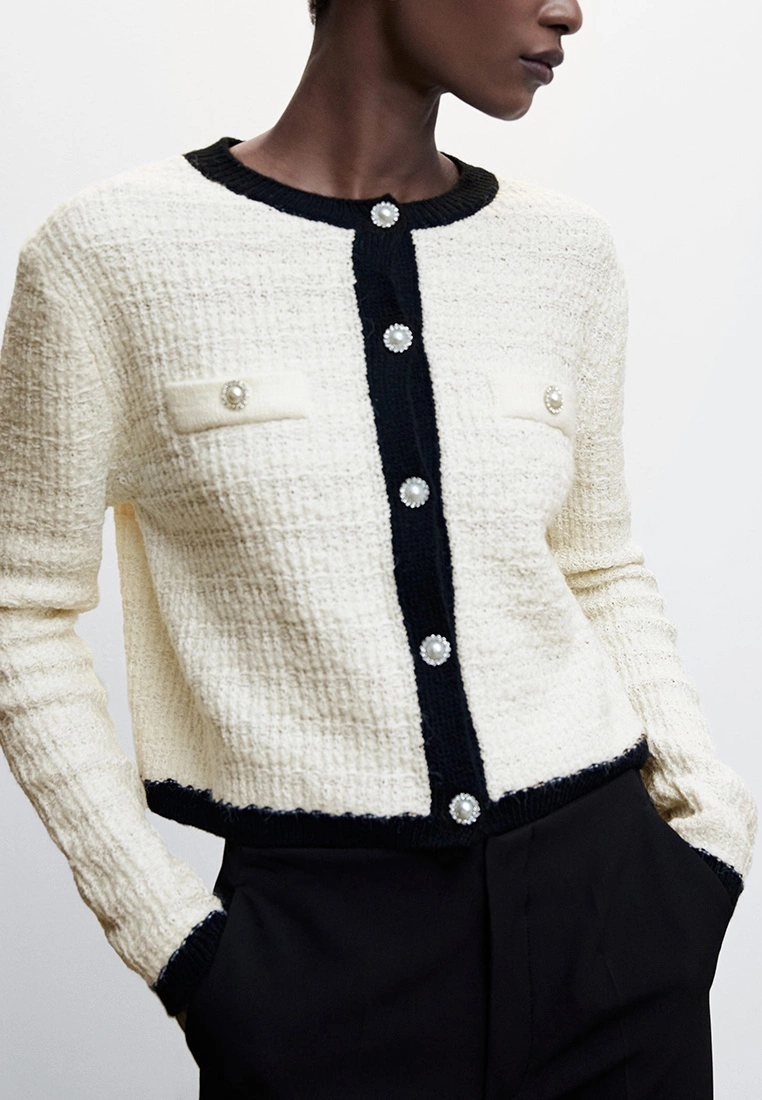 Mango Pocket Tweed Cardigan 6 Mango Pocket Tweed Cardigan - Image 4