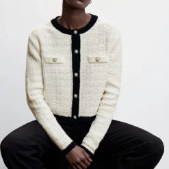 Mango Pocket Tweed Cardigan 15 Mango Pocket Tweed Cardigan -Mango popular store mango 6179 2898046 6