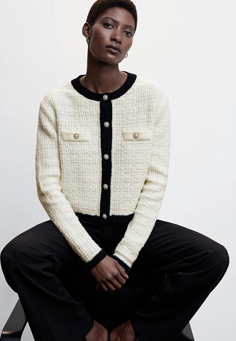 Mango Pocket Tweed Cardigan 8 Mango Pocket Tweed Cardigan - Image 6