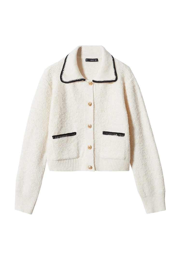 Mango Contrast Trims Cardigan 8 Mango Contrast Trims Cardigan - Image 6