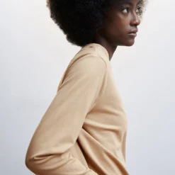 Mango Long Sleeve Cotton T-Shirt -Mango popular store mango 6208 4248046 3