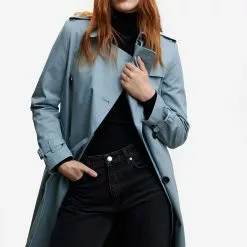 Mango Classic Belted Trench Coat