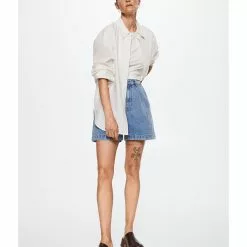 Mango Round Neckline Basic T-Shirt -Mango popular store mango 6231 4250326 5