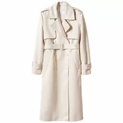Mango Satin Belted Trench Coat -Mango popular store mango 6240 4125146 8
