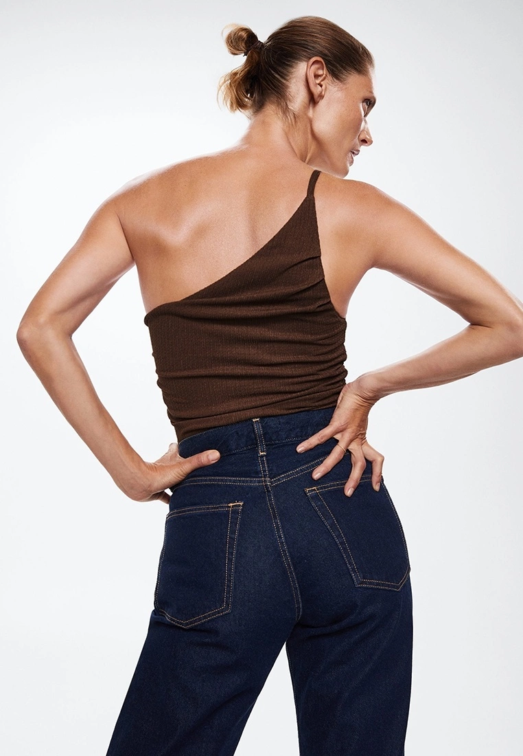 Mango Asymmetrical Textured Top 4 Mango Asymmetrical Textured Top - Image 2