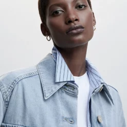 Mango Oversized Denim Overshirt 12 Mango Oversized Denim Overshirt -Mango popular store mango 6246 7705146 3