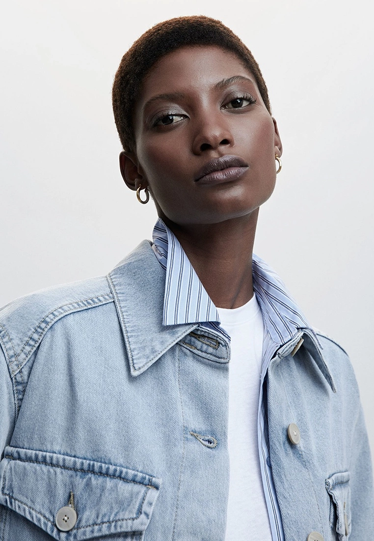 Mango Oversized Denim Overshirt 5 Mango Oversized Denim Overshirt - Image 3