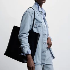 Mango Oversized Denim Overshirt 14 Mango Oversized Denim Overshirt -Mango popular store mango 6247 7705146 5