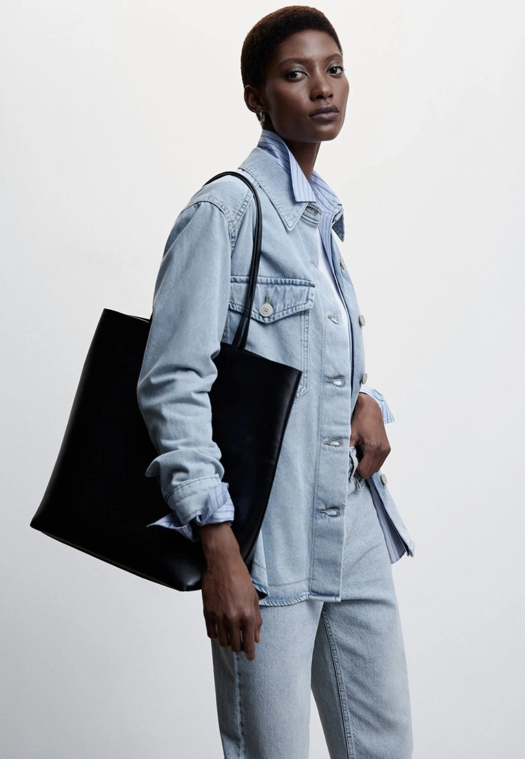 Mango Oversized Denim Overshirt 7 Mango Oversized Denim Overshirt - Image 5