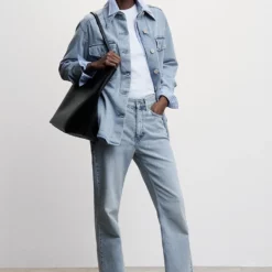 Mango Oversized Denim Overshirt 15 Mango Oversized Denim Overshirt -Mango popular store mango 6247 7705146 6